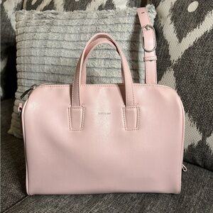 Matt & Nat Mitsuko Mini bowling bag in a light pink vegan leather NWOT